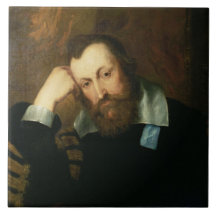 Henry Percy, 9. Graf von Northumberland, tragendes Keramikfliesen