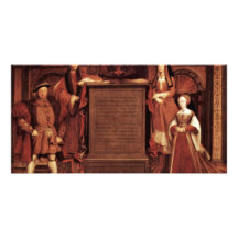 Henry VII, Elizabeth von York, Henry Viii und Jane Bild Karte