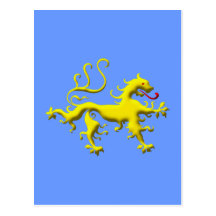 Heraldik Löwe heraldry lion Postkarte