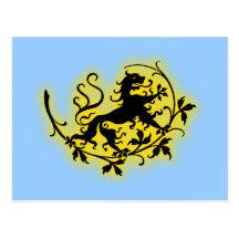 Heraldik Löwe heraldry lion Postkarten