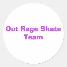 heraus Raserei-Skate-Teamaufkleber