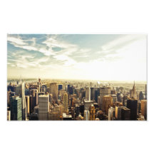 Heraus schauen über den New- York CitySkylinen Kunst Foto