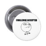 Herausforderung angenommen button