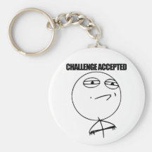Herausforderung geltendes Keychain Schlüsselanhänger