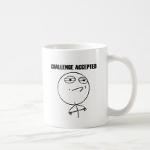 Herausforderung geltendes Meme (vom reddit und von Kaffee Tasse