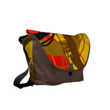 Herbst-abstrakte Bote-Tasche Kurier Taschen