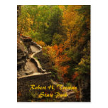 Herbst am Treman Staats-Park Postkarte