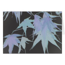 Herbst-Blau-Jazz Grußkarte