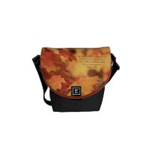 Herbst-Farbe verlässt Minitasche Kurier Tasche
