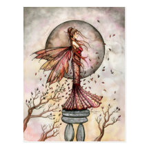 Herbst-feenhafte Postkarte durch Molly Harrison