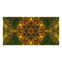 Herbst-Freuden-Kaleidoskop-Kunst 3 Fotogrußkarten