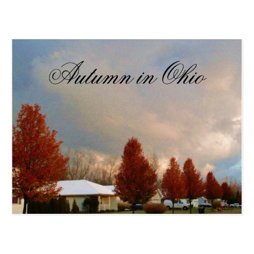 HERBST IN OHIO-Postkarte