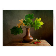 Herbst-Stillleben Grußkarten