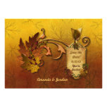 Herbst verlässt Hochzeit im Herbst Save the Date Einladungen