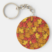 Herbst verlässt Keychain Schlüsselanhänger