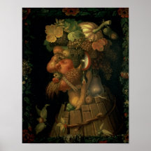Herbst, von einer Reihe, welche die vier darstellt Plakatdruck