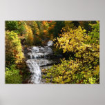 Herbst-Wasserfall Plakatdruck