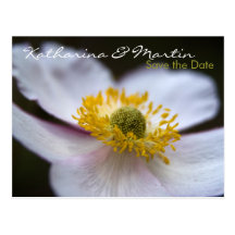 Herbstanemone • Save-the-Date-Postkarte