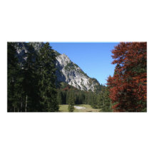 Herbstliche Alm Personalisierte Foto Karte