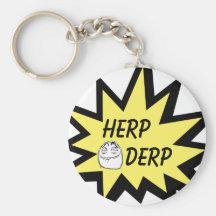 Herp Derp Keychain Schlüsselanhänger