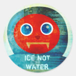 Herr Abominable Says, "mein Eis schmilzt oben hier Sticker