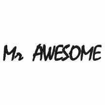Herr AWESOME Bestickte Polos