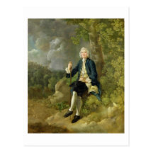 Herr Clayton Jones, c.1744-45 (Öl auf Leinwand) Postkarte