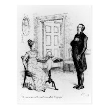 Herr Collins und Elizabeth Postkarten
