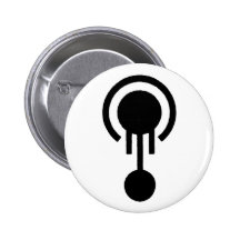 Herr Jellyfish Crop Circle Logo Anstecknadelbuttons
