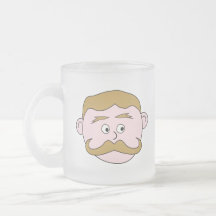 Herr mit dem Schnurrbart Kaffeehaferl