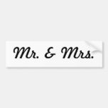 Herr u. Frau Auto Sticker