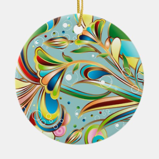 Herrliche wirbelnde Blumen Ornamente