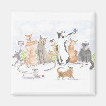 Herrlicher Katzen-Kühlschrankmagnet