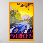 Herrliches Vintages Reise-Plakat von Griechenland