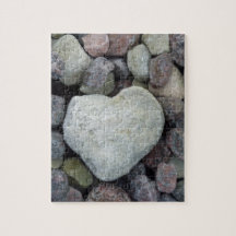Herz aus Stein Foto Puzzles