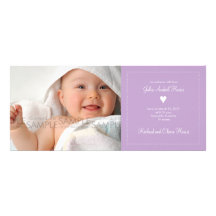 Herz • Baby-Mitteilung Einladungen