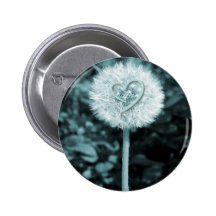 Herz blume Herz-Blume Button