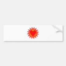 Herz Flammen heart flames Auto Aufkleber