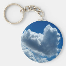 Herz-Förmige Wolke Schlüsselanhänger