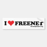 Herz-freenet - Lang Auto Aufkleber