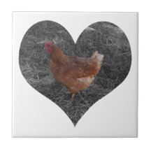 Herz-geformtes Huhn Kacheln