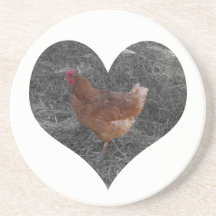 Herz-geformtes Huhn Untersatz