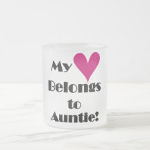 Herz gehört Tante Tshirts und Geschenke Tee Tassen