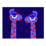 HERZ-GIRAFFE Postkarte