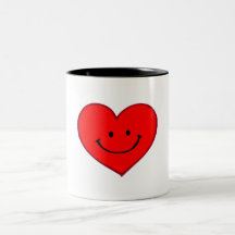 Herz (glückliches Gesicht) Teetasse