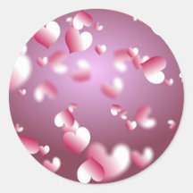 Herz-Hintergrund Sticker
