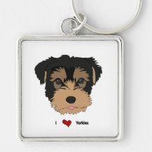 Herz I yorkies keychain Schlüsselband