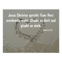 Herz im Sand Personalisierte Ankündigung