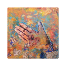 Herz-in der Hand Leinwand-Druck Galerie Faltleinwand