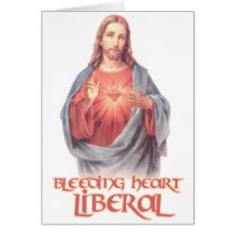 Herz-Liberaler Jesus Grußkarten